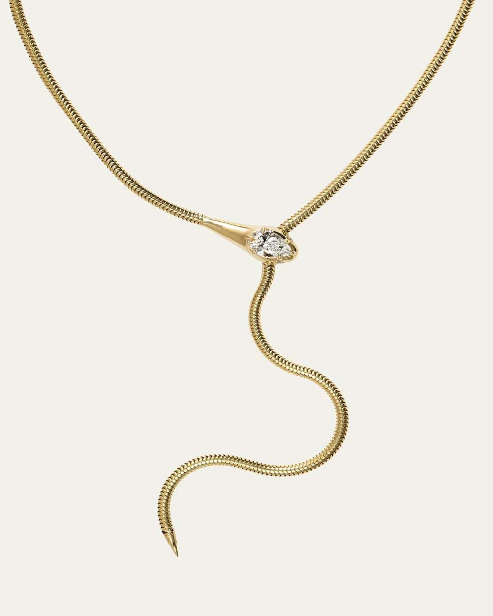 Serpent Lariat Necklace